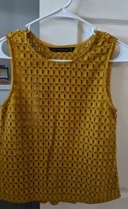 Mustard knit top
